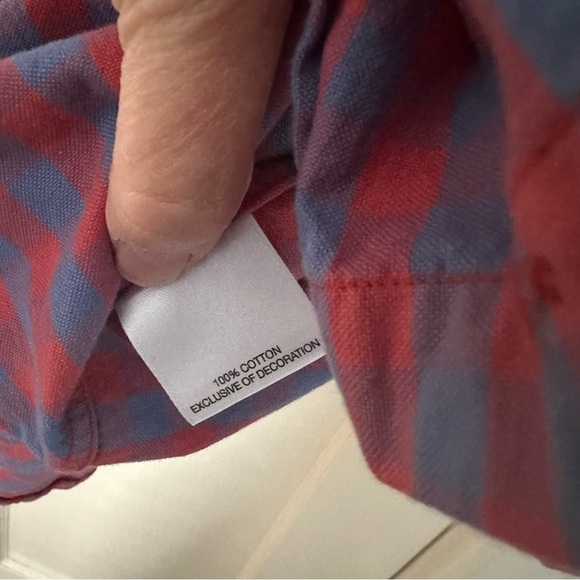 Cremieux Classics Shirt Button Down Plaid Long Sleeve Red & Blue Cotton Size XXL - Picture 7 of 10